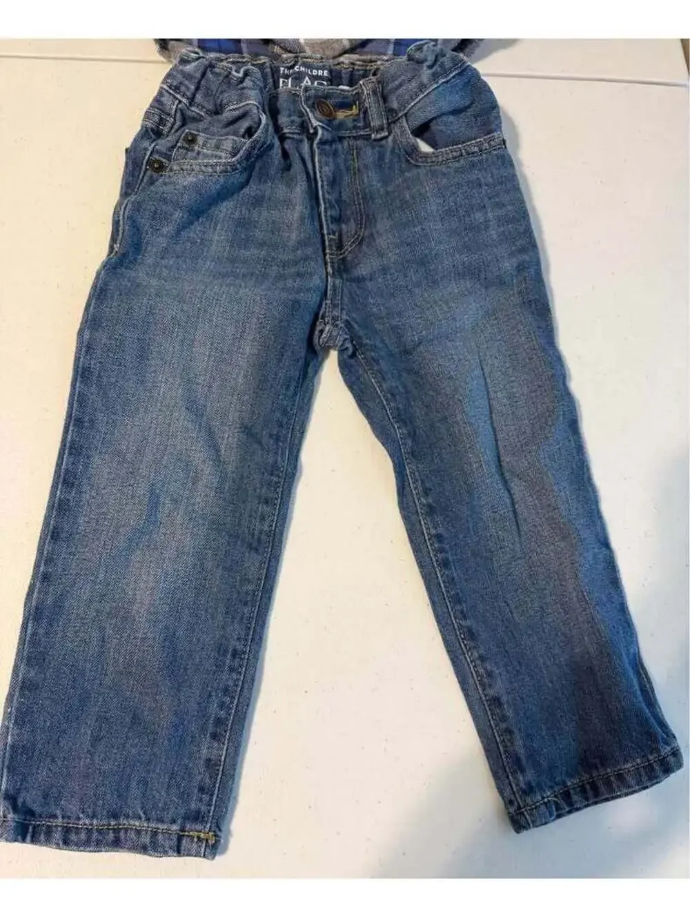OshKosh B'gosh Flannel and The Children's Place Jeans Set Size 2T